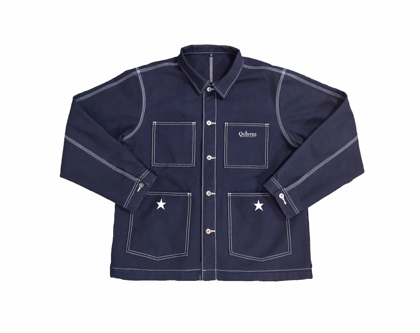 Contour Stitch Chore Jacket - Navy