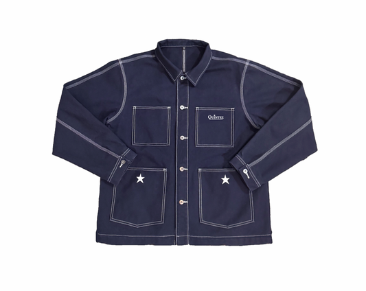 Contour Stitch Chore Jacket - Navy